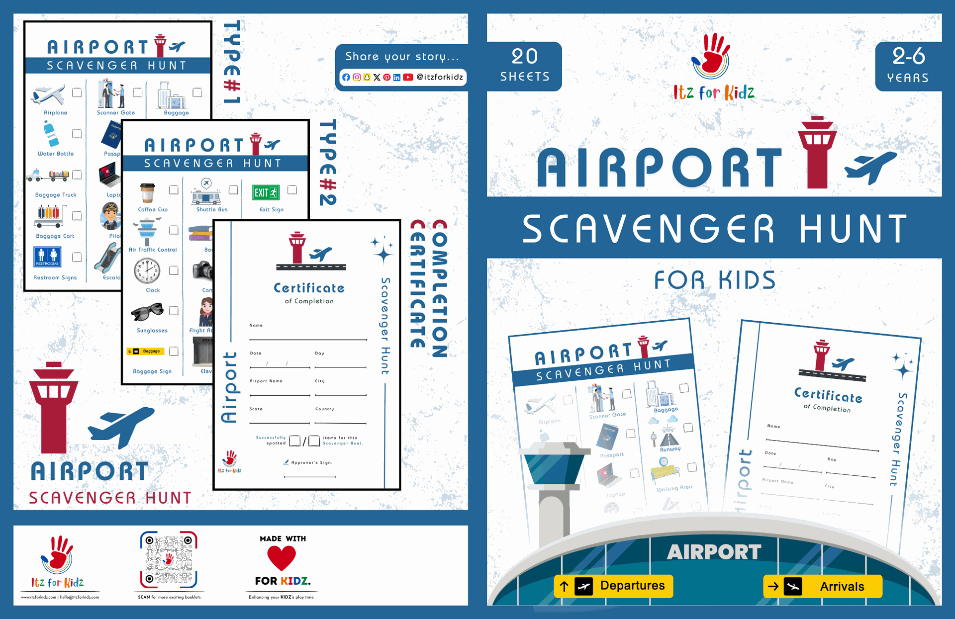 Airport Scavenger Hunt | Itz for Kidz Airport Scavenger Hunt from Itz for Kidz